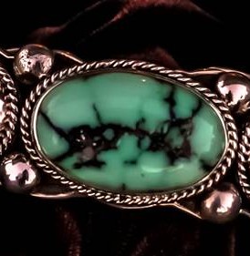 3-stone Variscite & Turquoise Bracelet